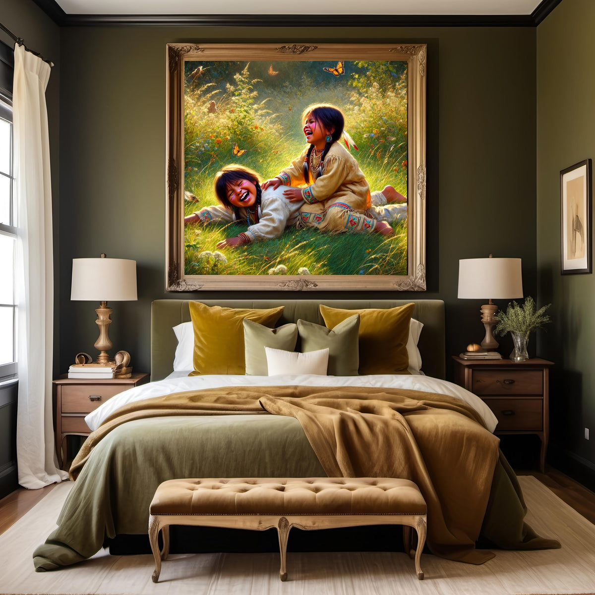 Indigenous Children Art: Summer Meadow Painting (Digital Download)