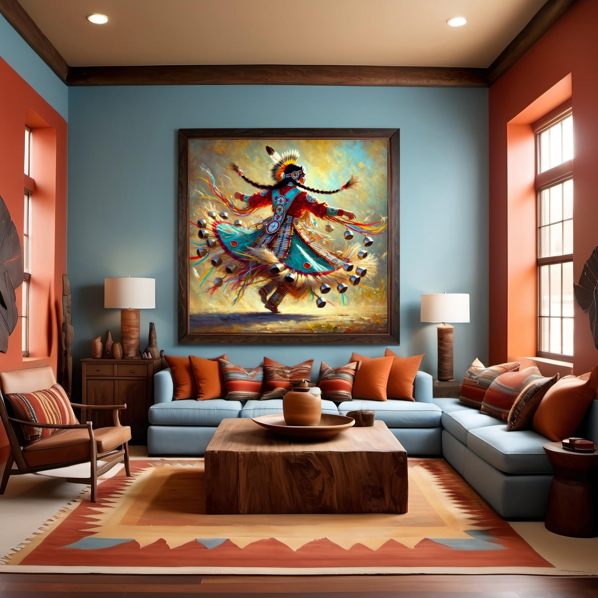 Spirits in Motion: Jingle Dress Ceremony Dancer Native American Art Print (Digital Download)