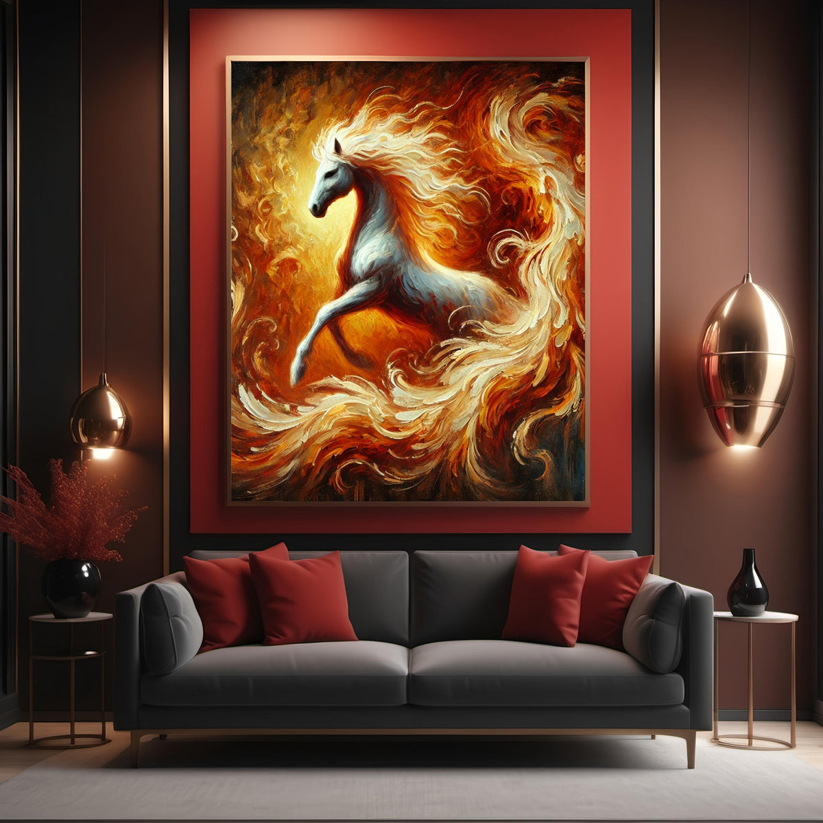 Fire Horse Art Print: Symbolic New Year Energy (Digital Download)