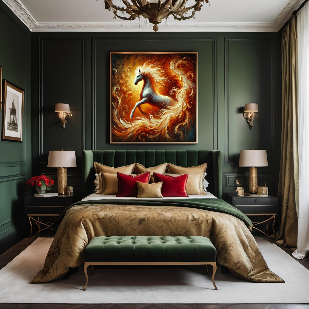 Fire Horse Art Print: Symbolic New Year Energy (Digital Download)
