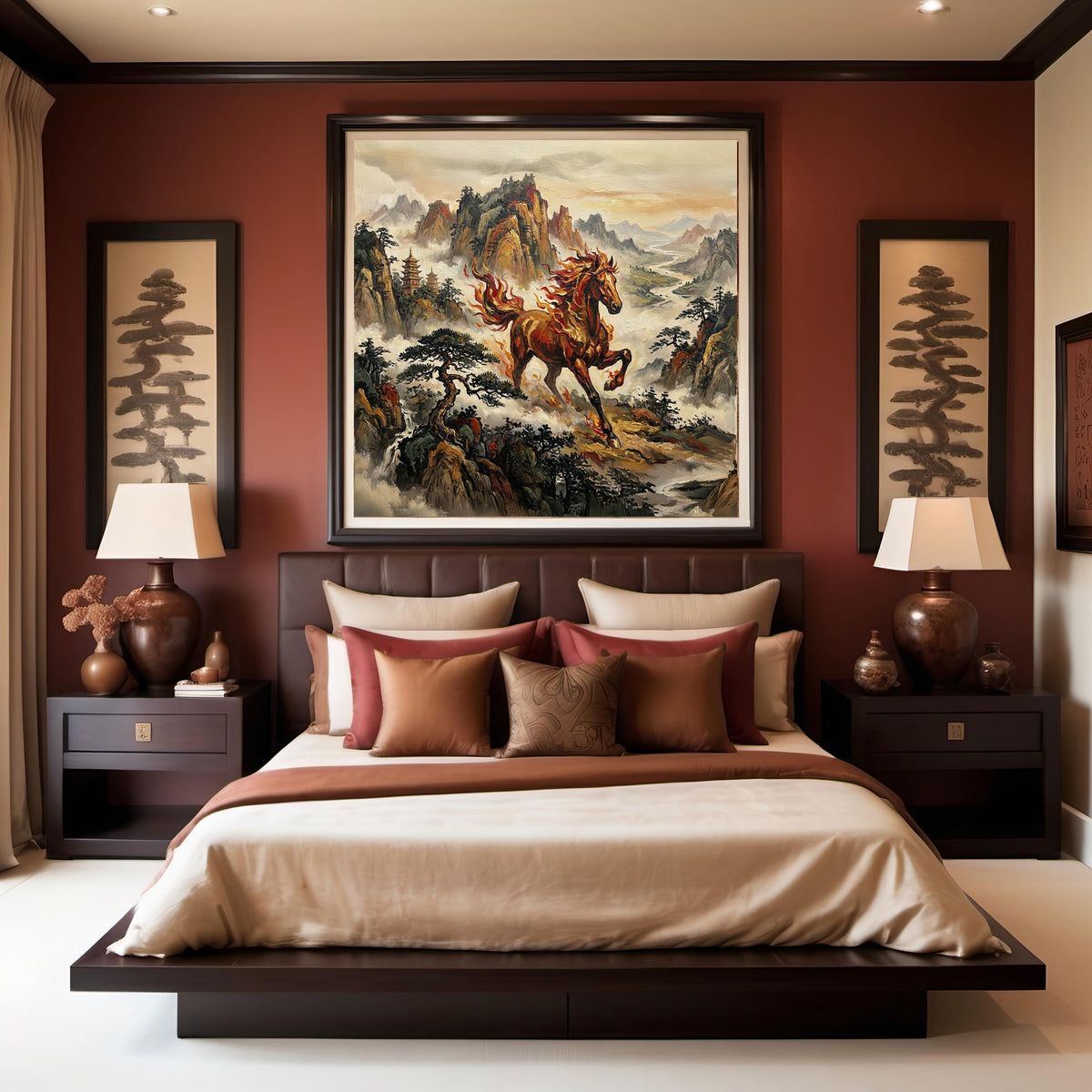 Fire Horse Art Print: Lunar New Year Chinese Zodiac (Digital Download)