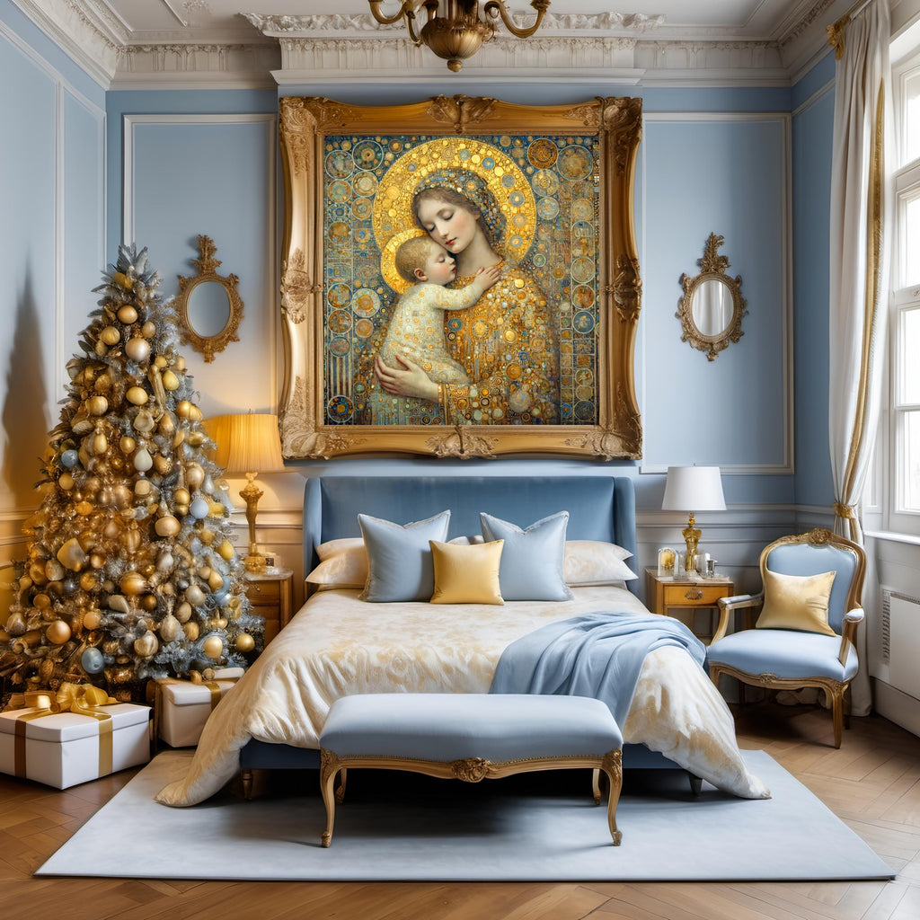 Klimt Madonna and Child Art Nouveau Print (Digital Download)