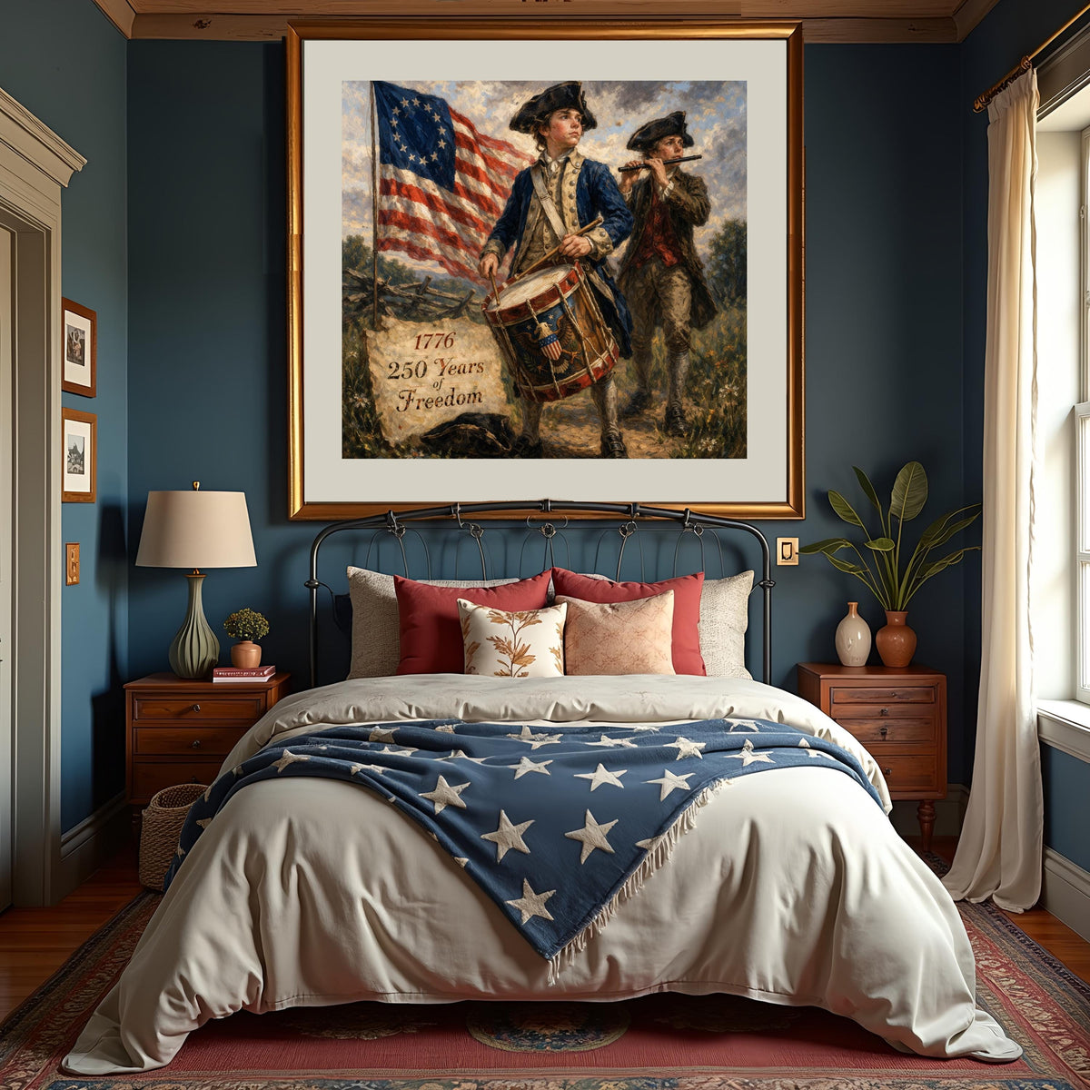 Patriotic Wall Art: 1776 American History, Revolutionary War Decor (Digital Download)