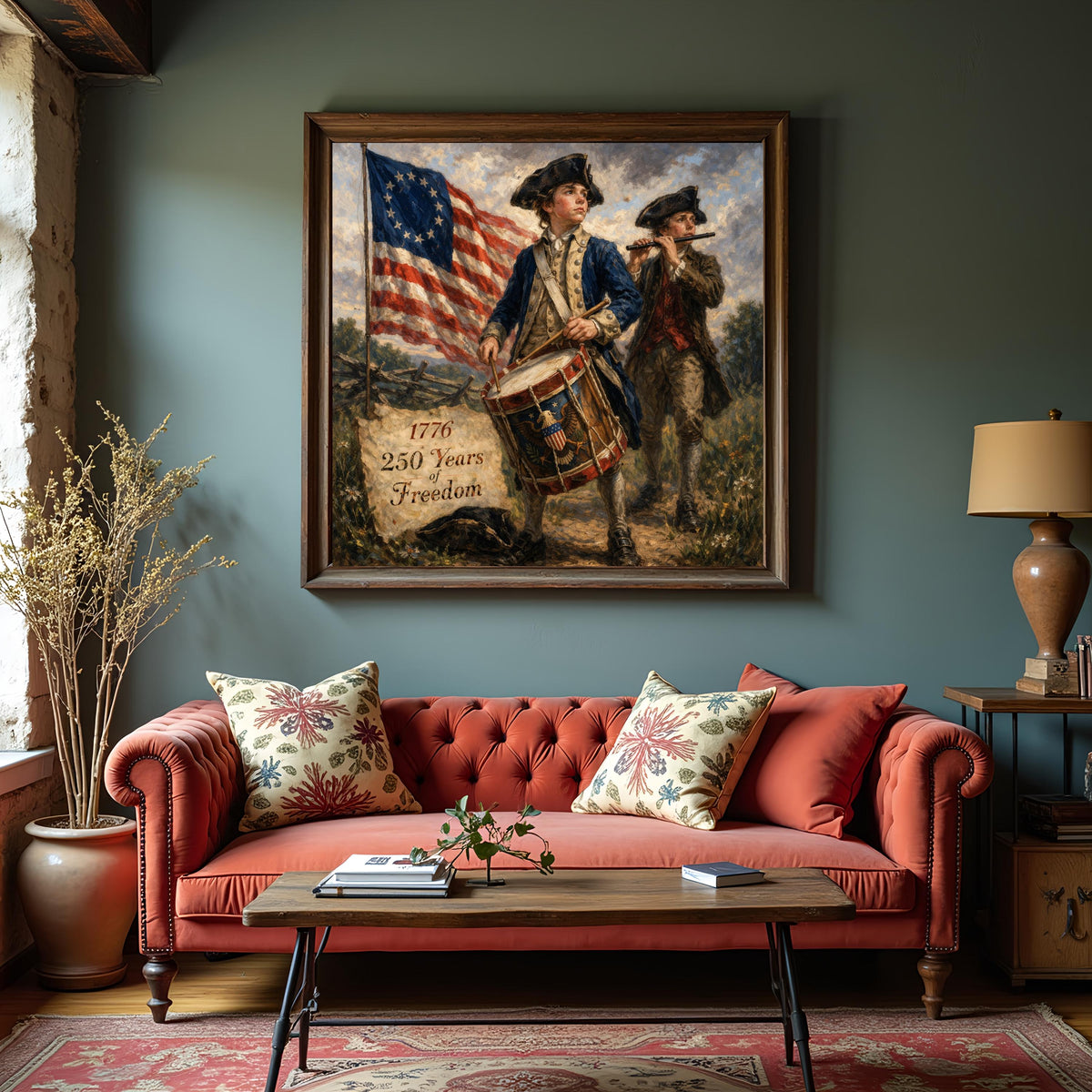 Patriotic Wall Art: 1776 American History, Revolutionary War Decor (Digital Download)