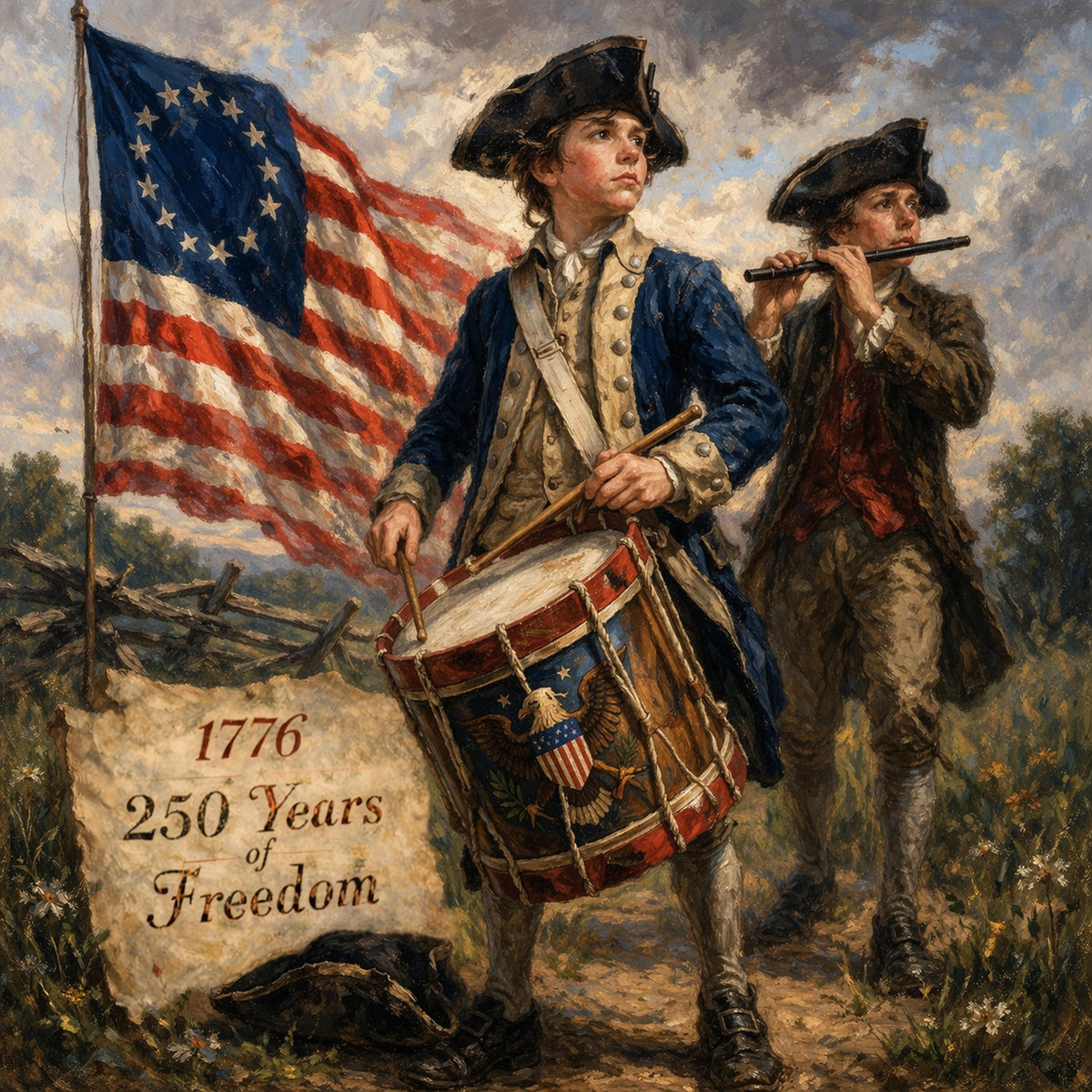 Patriotic Wall Art: 1776 American History, Revolutionary War Decor (Digital Download)