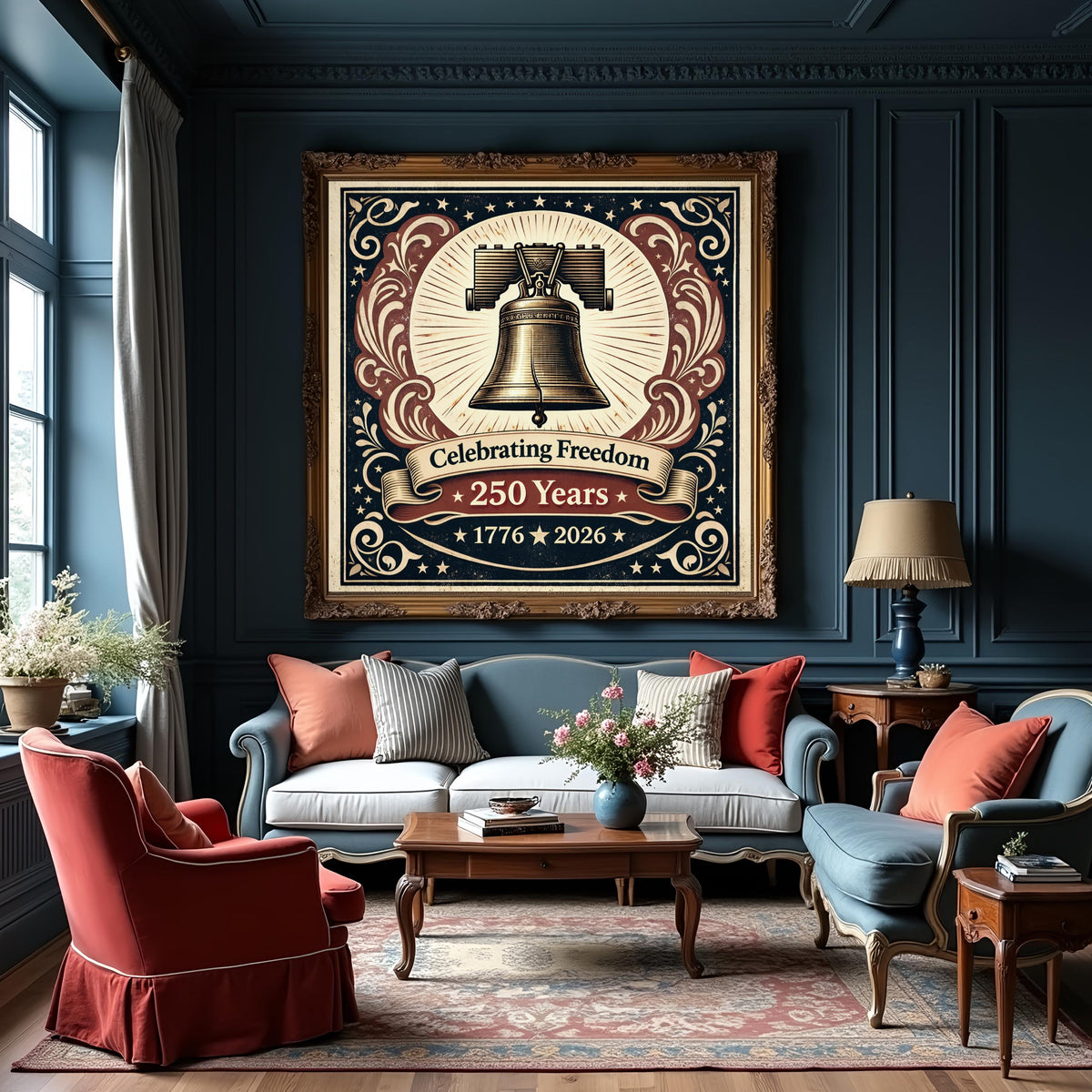 Liberty Bell Patriotic Wall Art | Americana Decor (Digital Download)