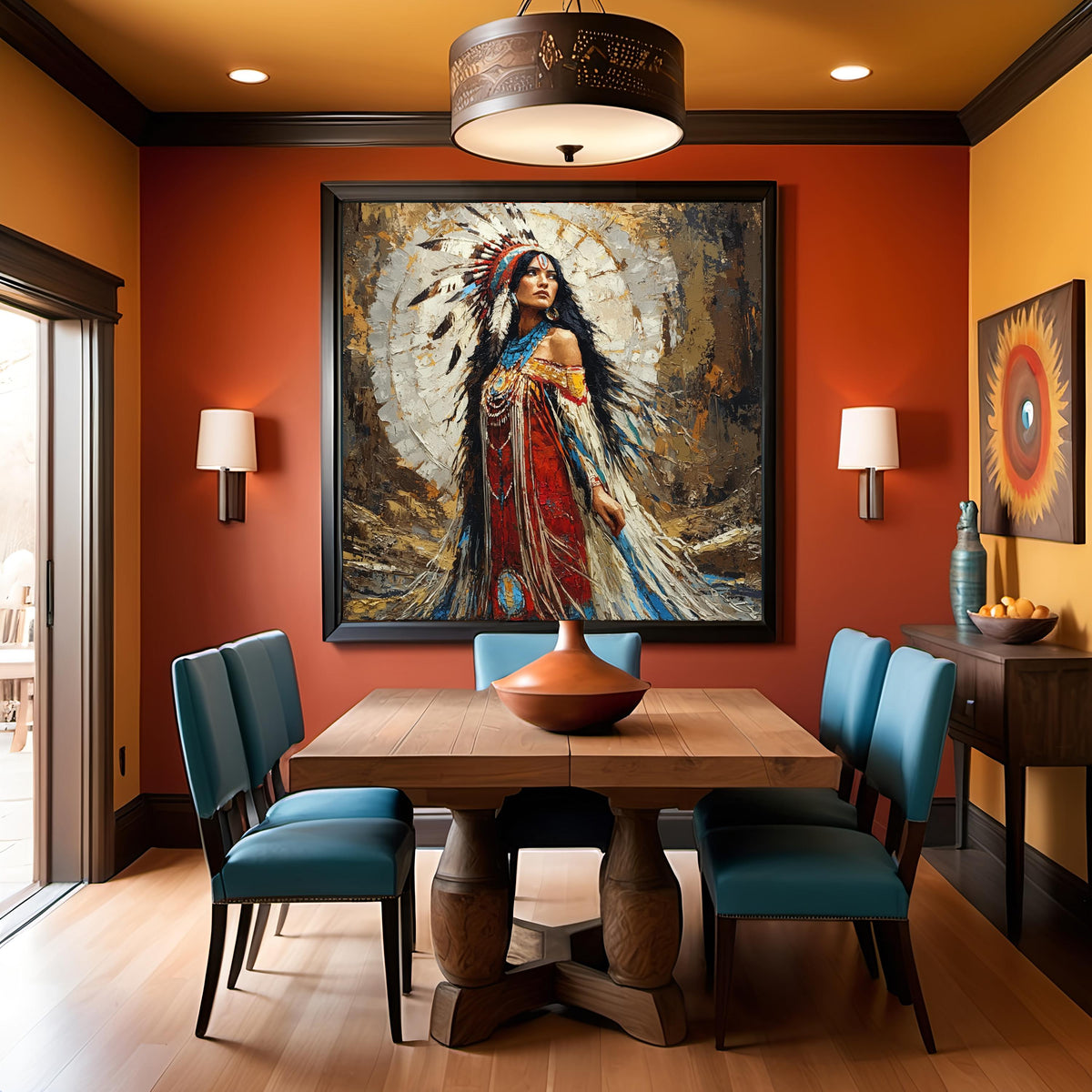 Vintage Inspired Portrait Digital Art: Majestic Woman Wall Decor (Digital Download)