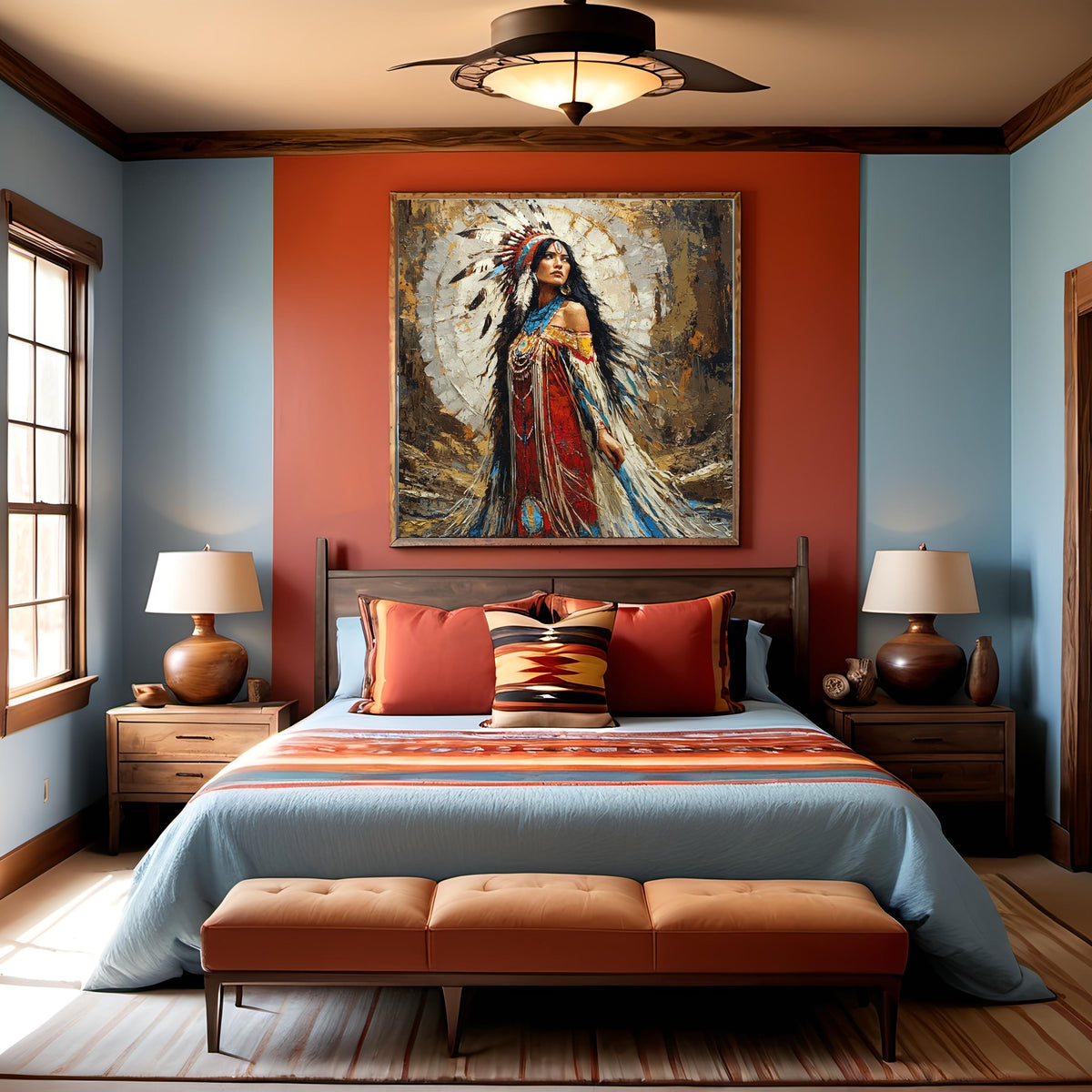 Vintage Inspired Portrait Digital Art: Majestic Woman Wall Decor (Digital Download)