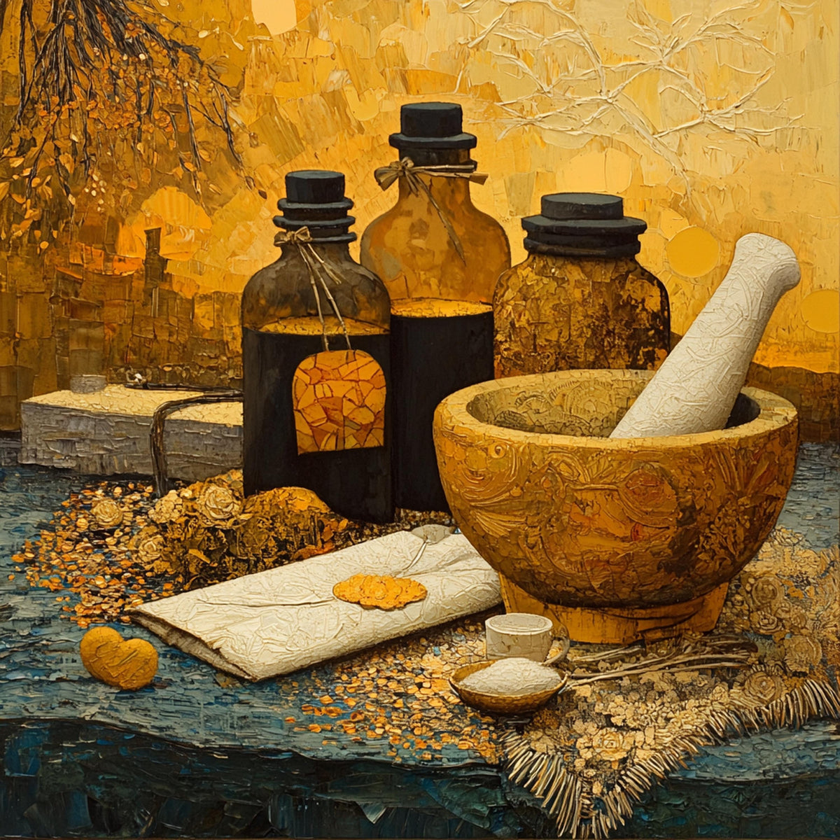 Apothecary Wall Art Digital Art Oil Painting Vintage Home Decor Herbal Kitchen Cottagecore Download