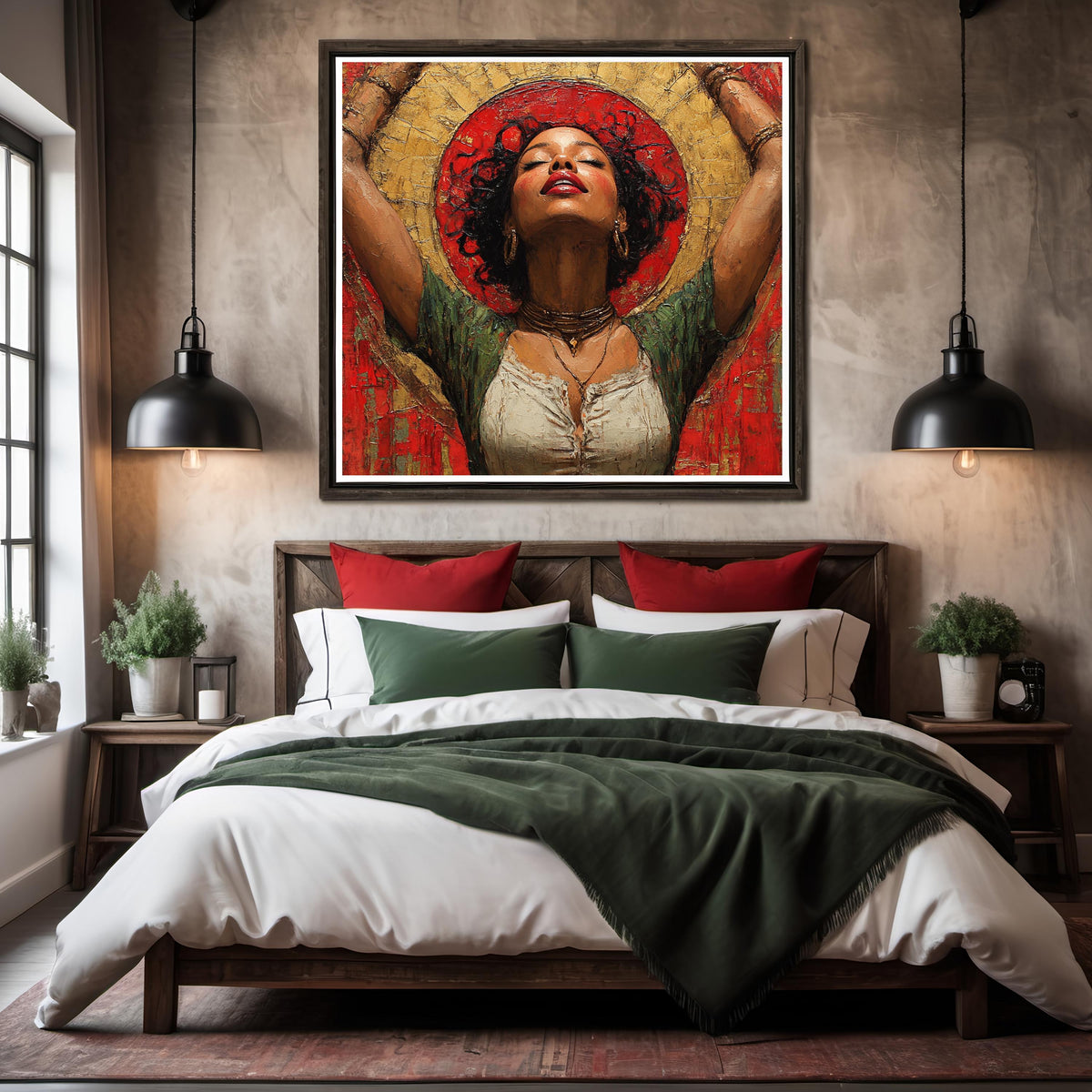 Juneteenth Celebration Portrait Art Print Freedom Day Wall Decor Black History Cultural Heritage Digital Art Oil Painting Download