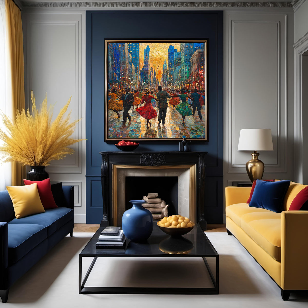 Juneteenth Celebration Art Print Vibrant City Festival Wall Decor Cultural Heritage Digital Art Oil Painting Download