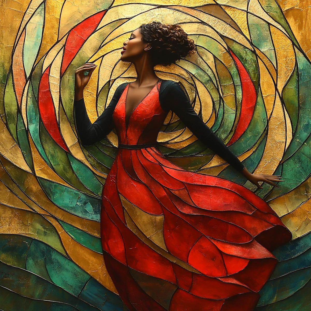 Juneteenth Freedom Dance Art Print: Cultural Heritage Wall Decor (Digital Download)