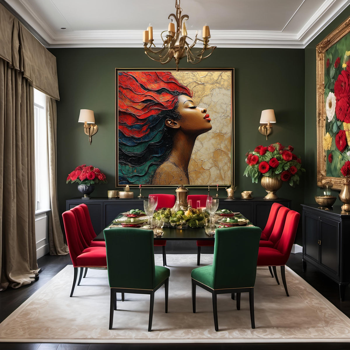 Juneteenth Freedom Portrait Art Print: Cultural Heritage Wall Decor (Digital Download)
