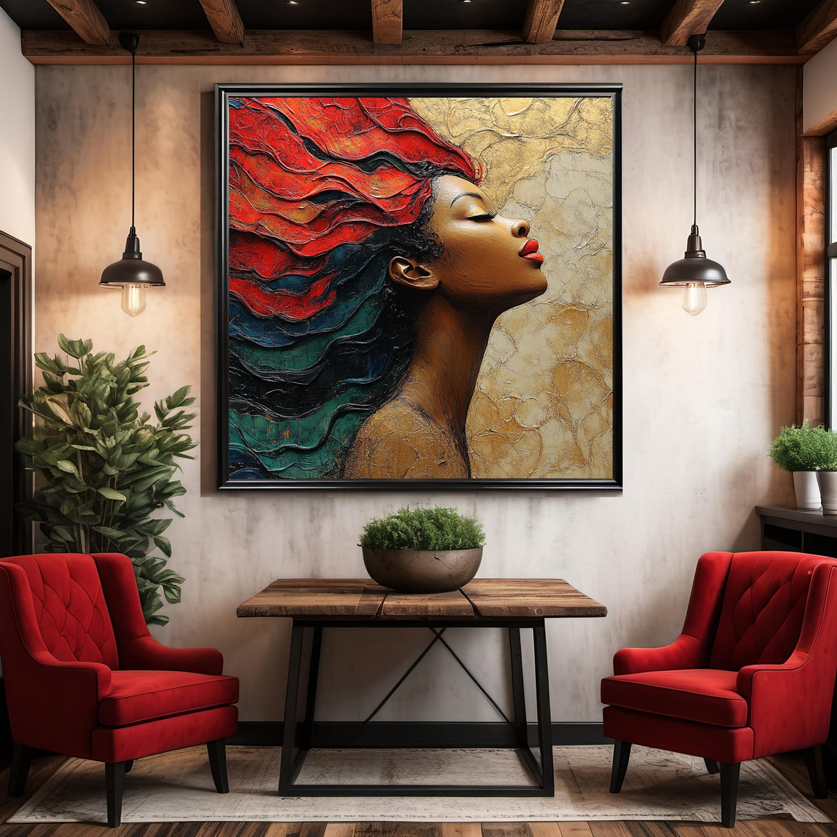 Juneteenth Freedom Portrait Art Print: Cultural Heritage Wall Decor (Digital Download)