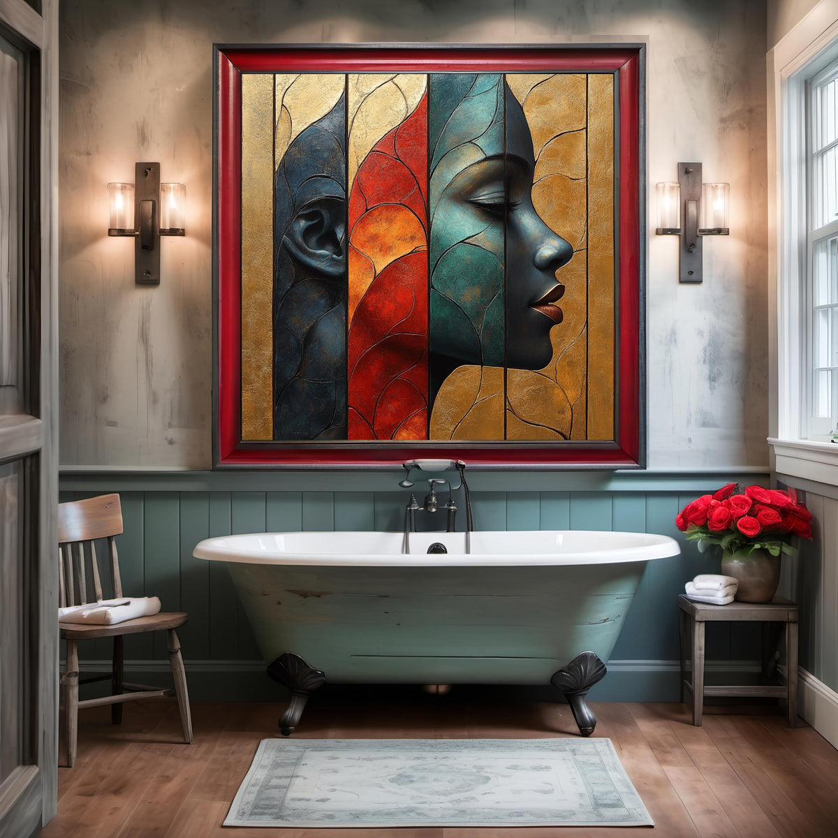 Art Nouveau Portrait Print: Cultural Heritage, Black History Wall Decor (Digital Download)