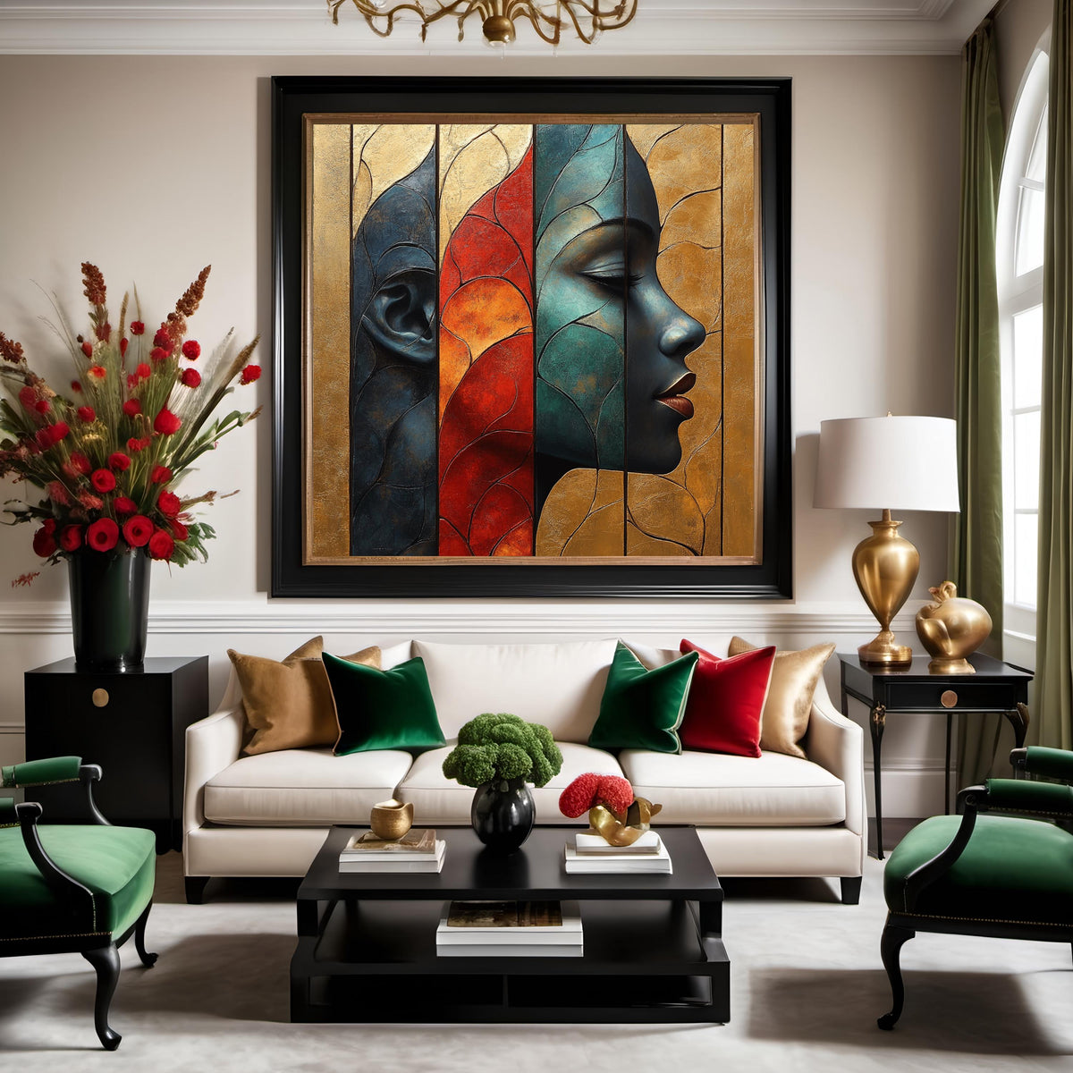 Art Nouveau Portrait Print: Cultural Heritage, Black History Wall Decor (Digital Download)