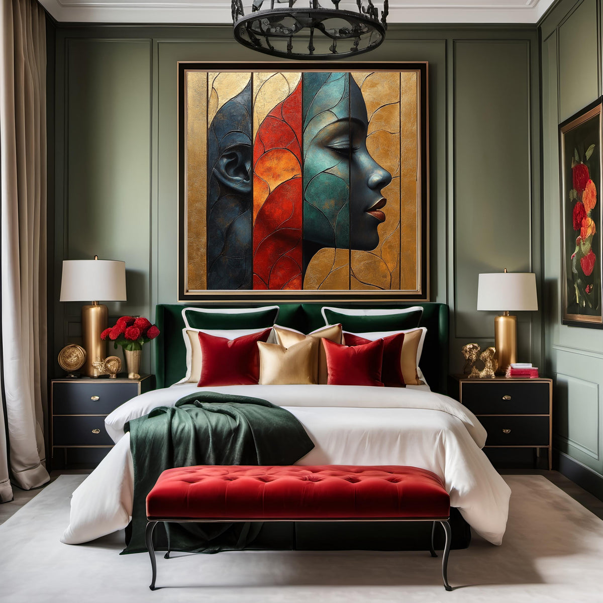 Art Nouveau Portrait Print: Cultural Heritage, Black History Wall Decor (Digital Download)
