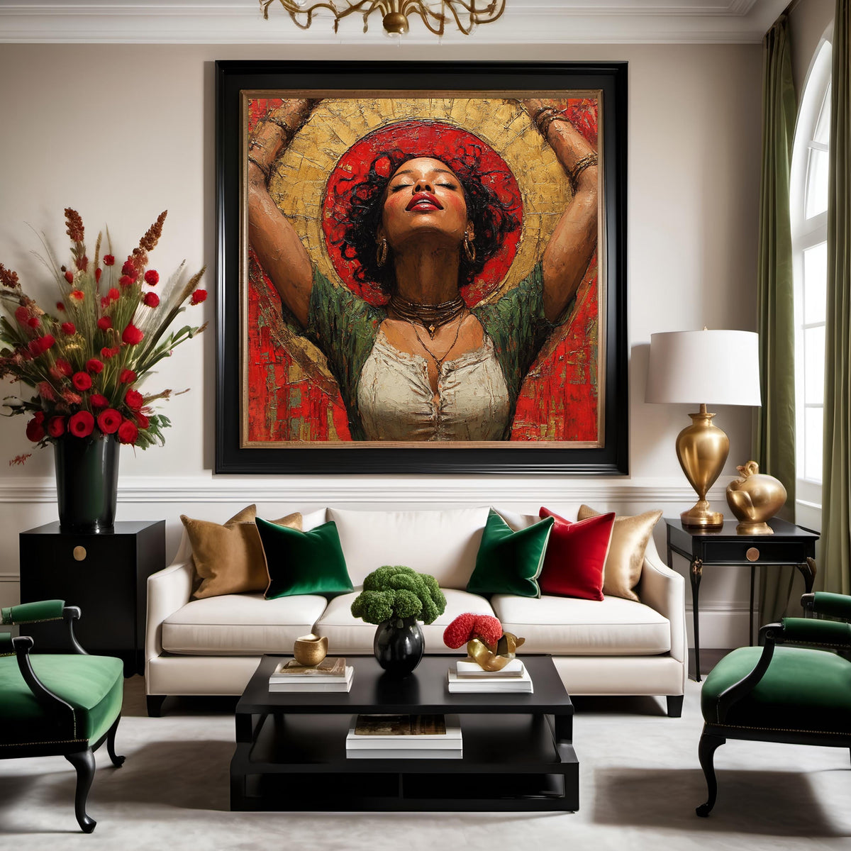 Juneteenth Celebration Portrait Art Print Freedom Day Wall Decor Black History Cultural Heritage Digital Art Oil Painting Download