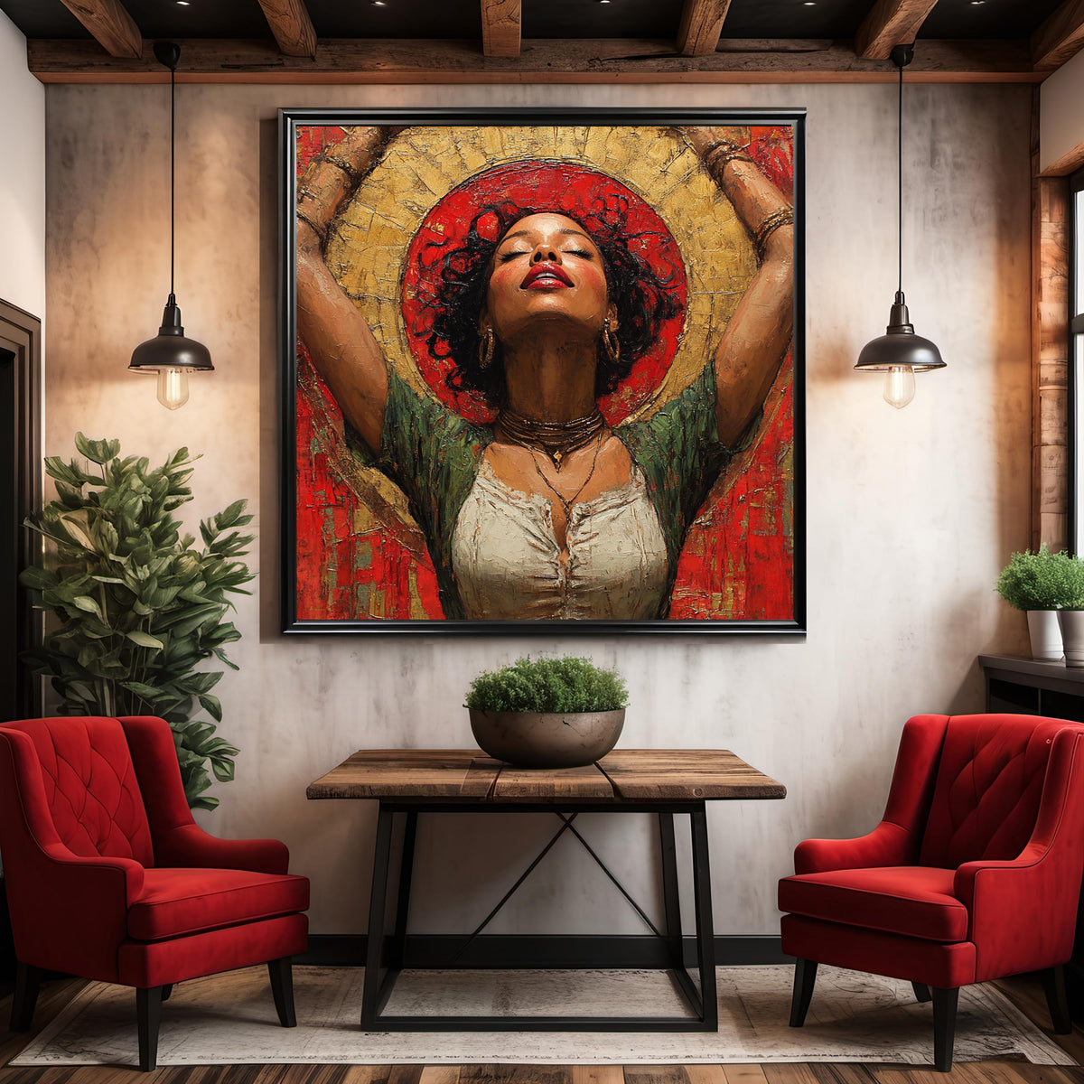 Juneteenth Celebration Portrait Art Print Freedom Day Wall Decor Black History Cultural Heritage Digital Art Oil Painting Download