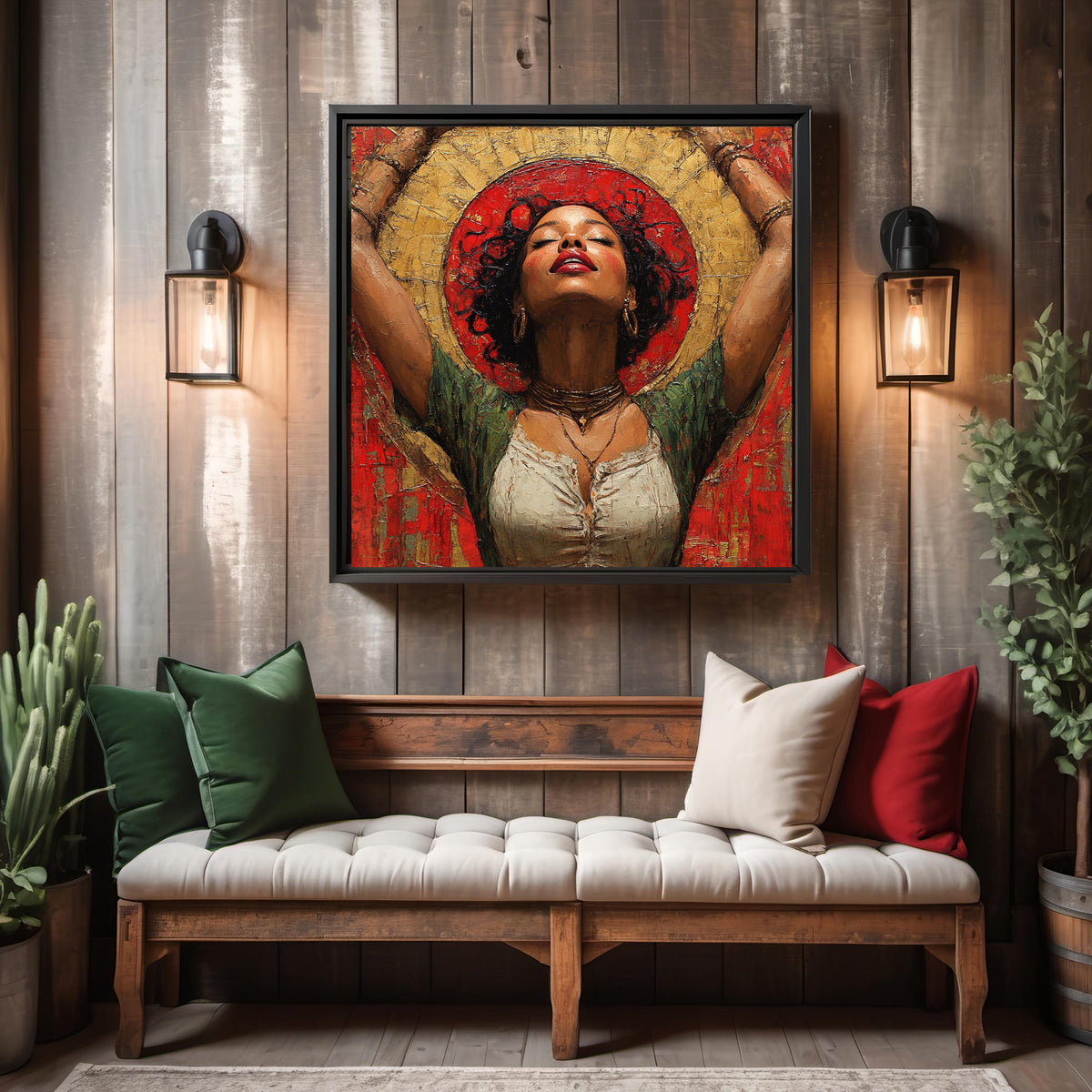 Juneteenth Celebration Portrait Art Print Freedom Day Wall Decor Black History Cultural Heritage Digital Art Oil Painting Download