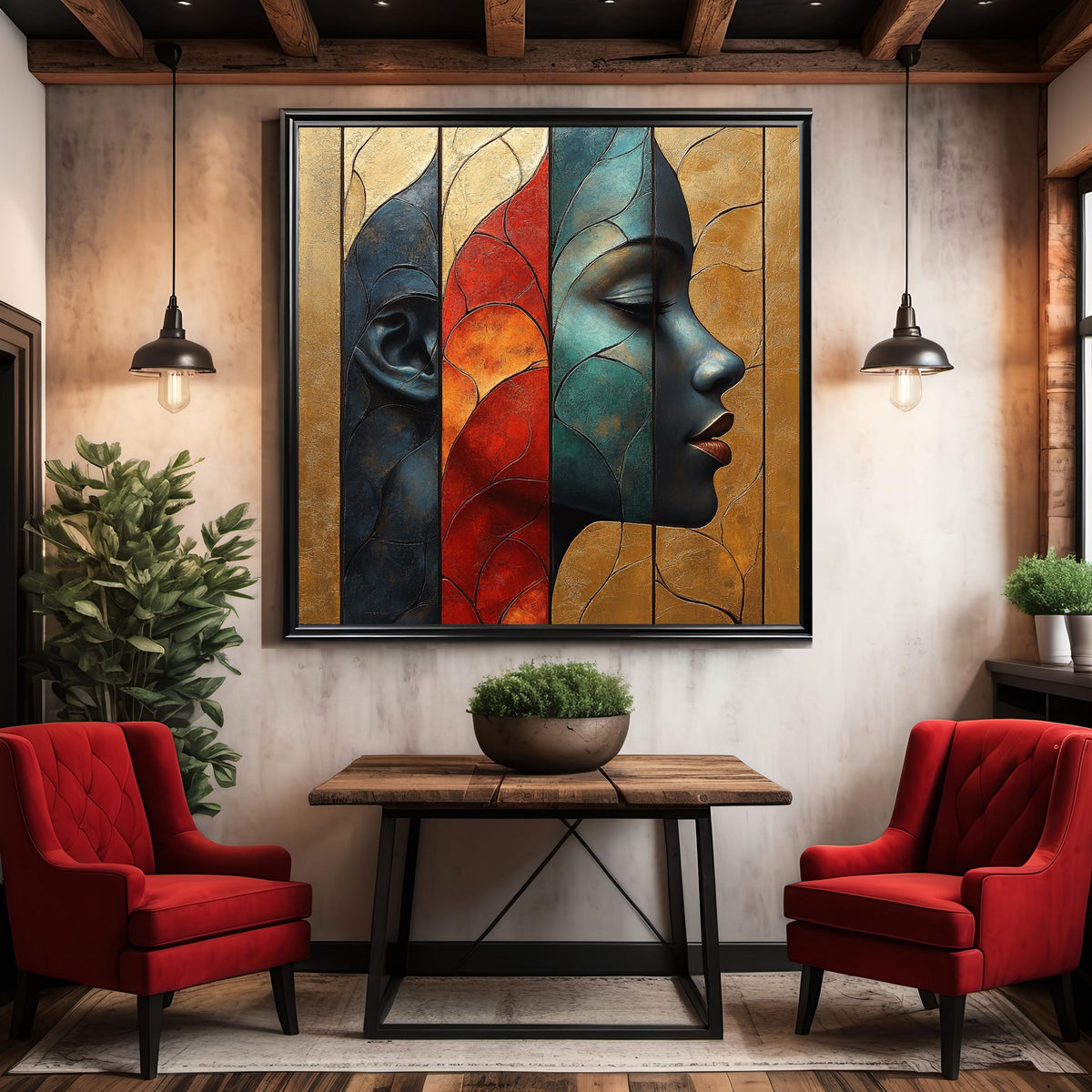 Art Nouveau Portrait Print: Cultural Heritage, Black History Wall Decor (Digital Download)