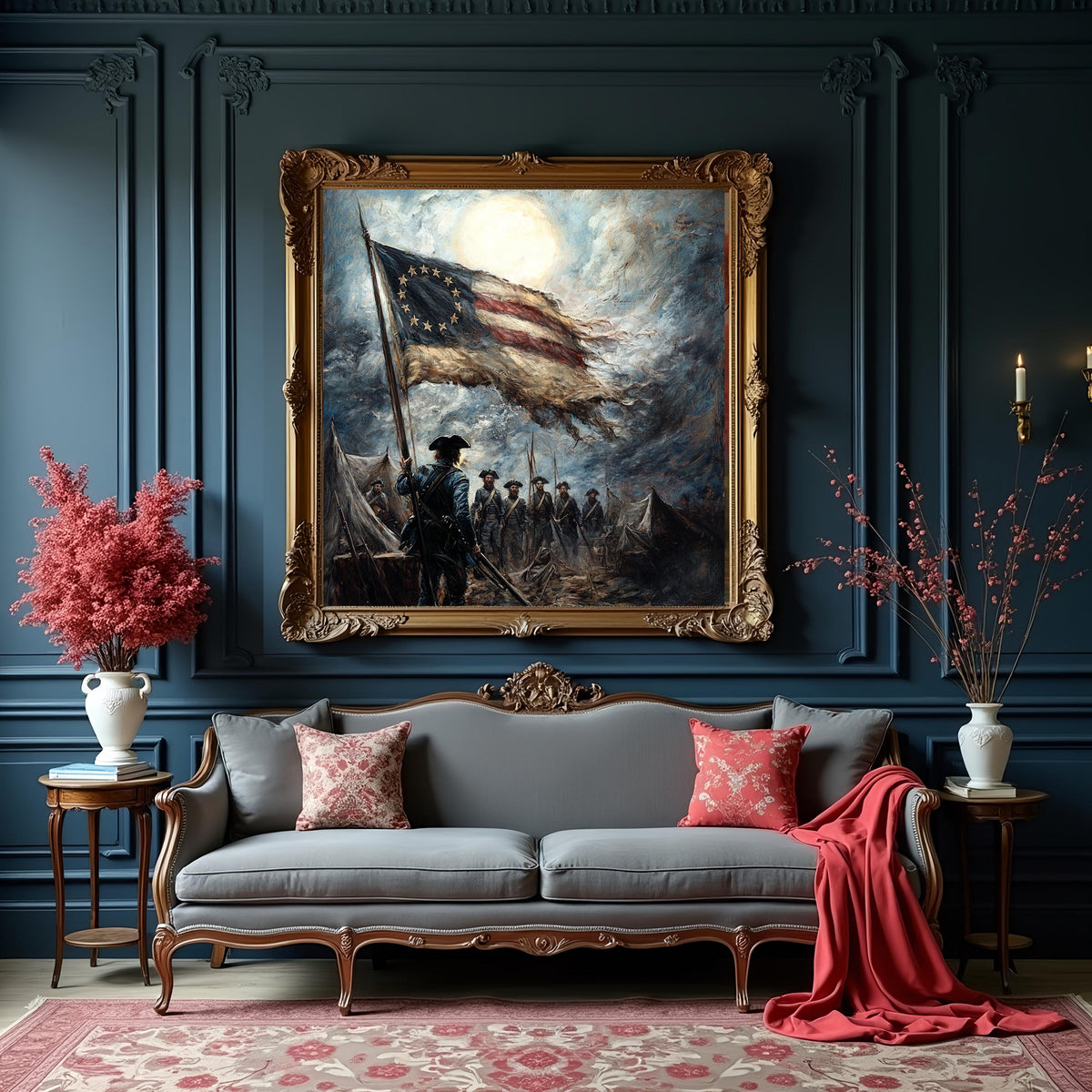 Banner of Defiance Betsy Ross Flag Revolutionary War Patriot Camp Wall Art (Digital Download)