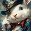 Patriotic Gentleman Rabbit Americana Animal Portrait Wall Art (Digital Download)