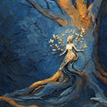 Woodland Goddess Tree Spirit Oil Painting (Digital Download)