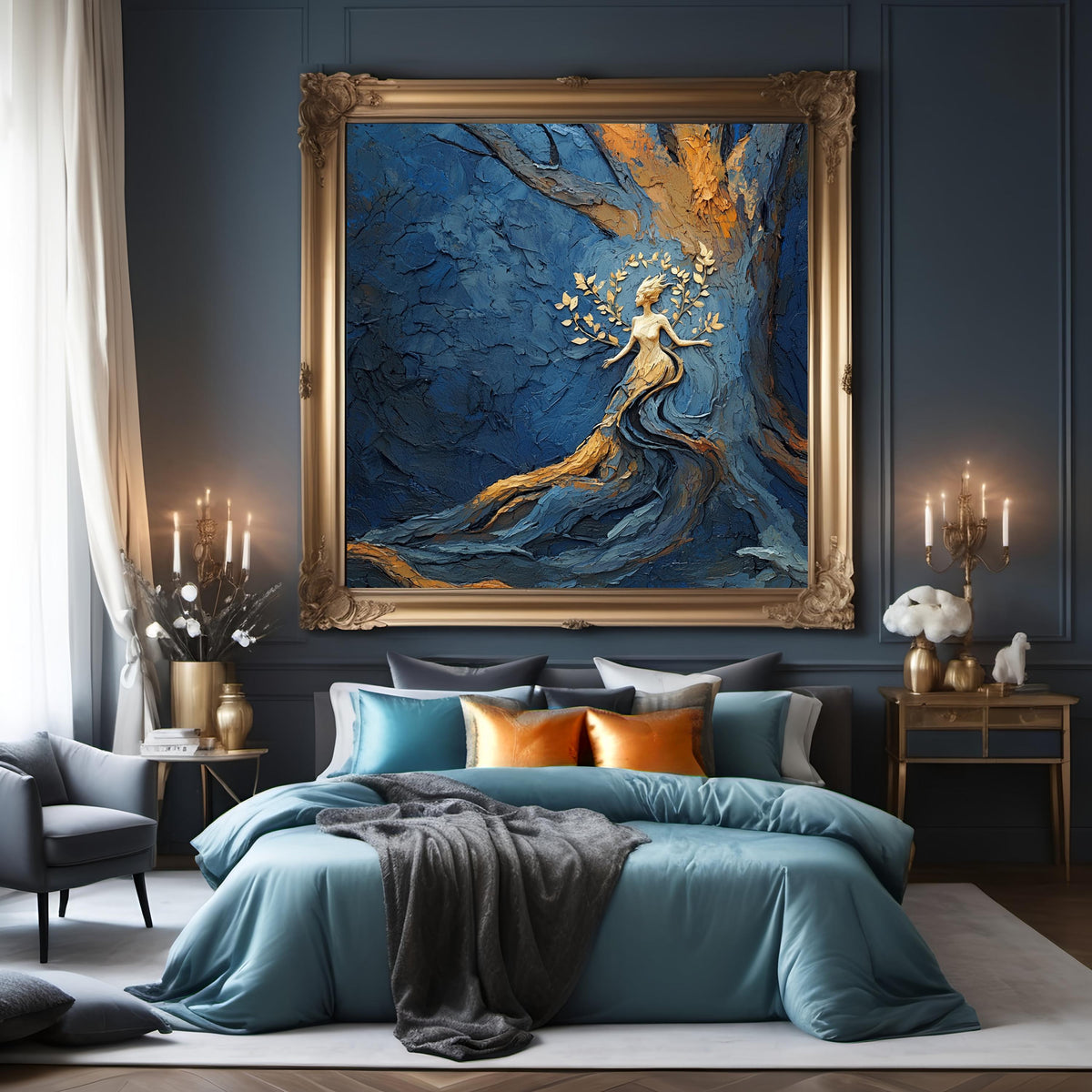 Woodland Goddess Tree Spirit Oil Painting (Digital Download)