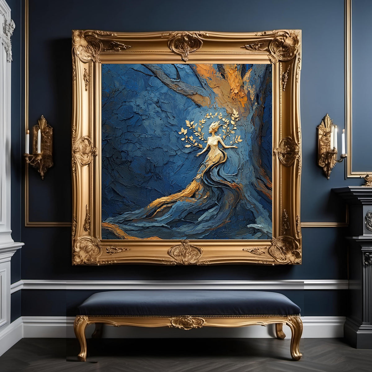 Woodland Goddess Tree Spirit Oil Painting (Digital Download)