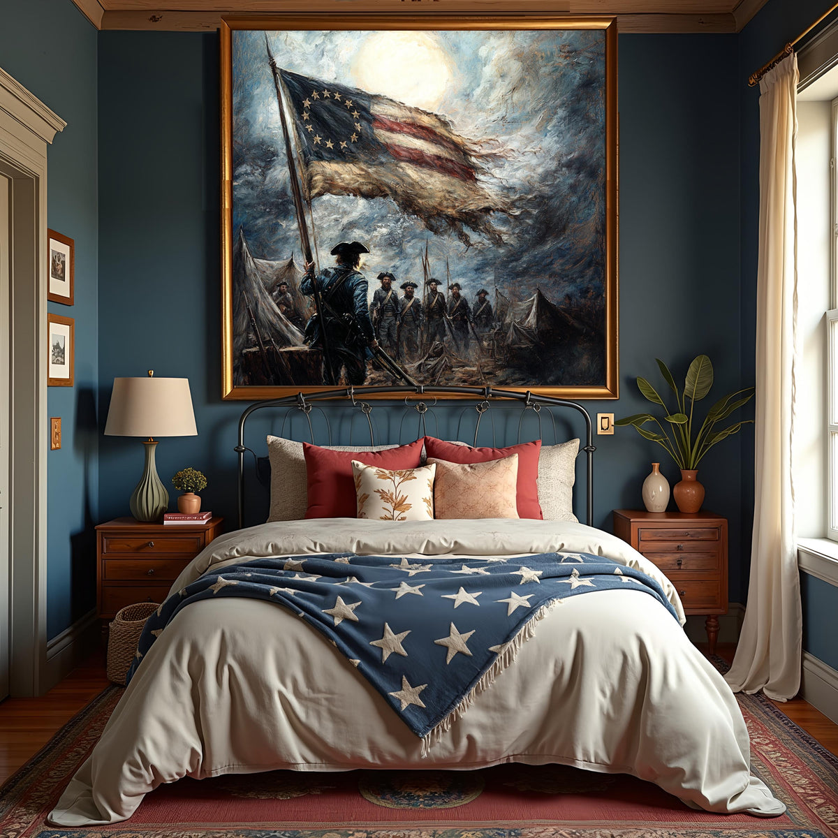 Banner of Defiance Betsy Ross Flag Revolutionary War Patriot Camp Wall Art (Digital Download)