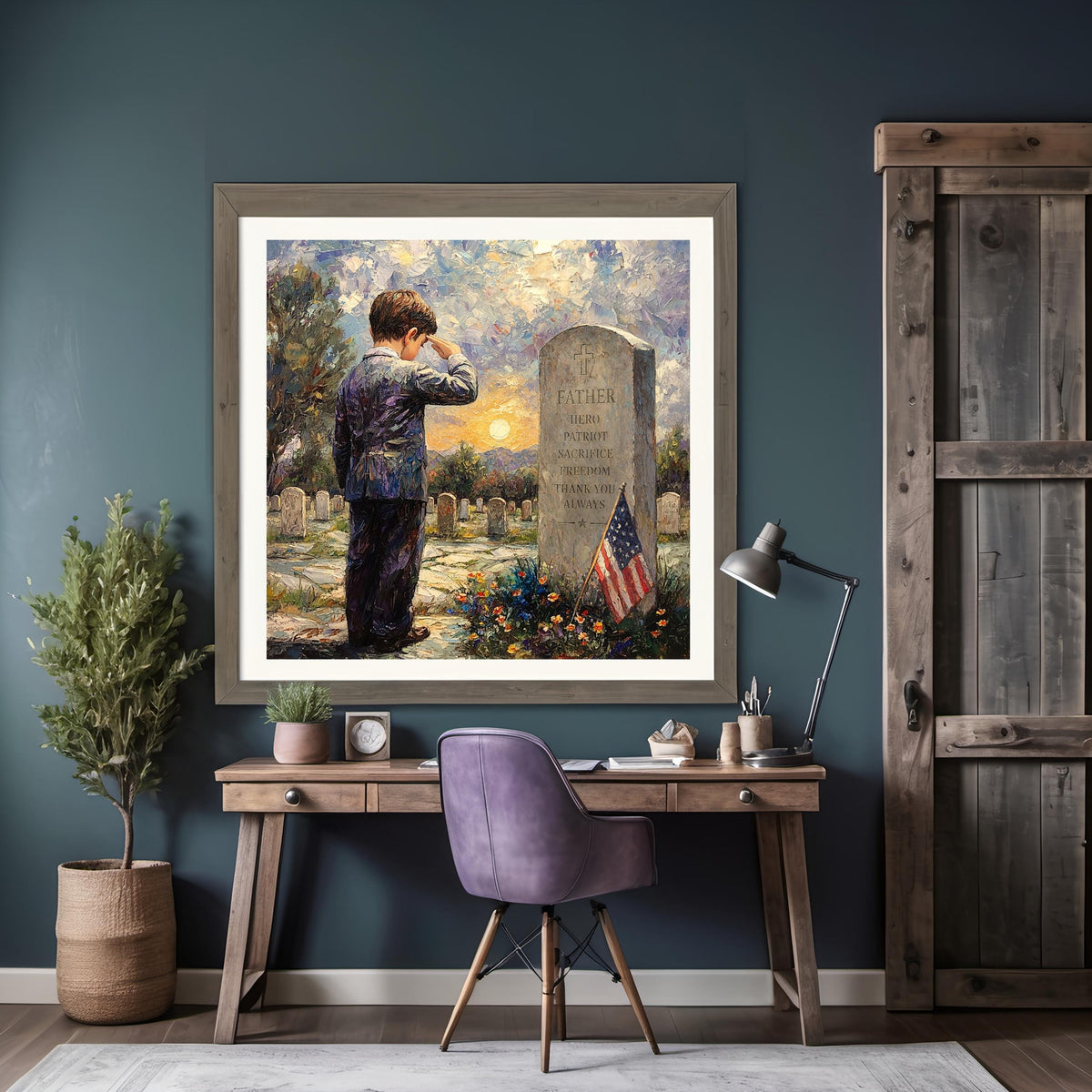 Thank You Always Patriotic Memorial Art Military Tribute Veteran Remembrance Wall Art (Digital Download)